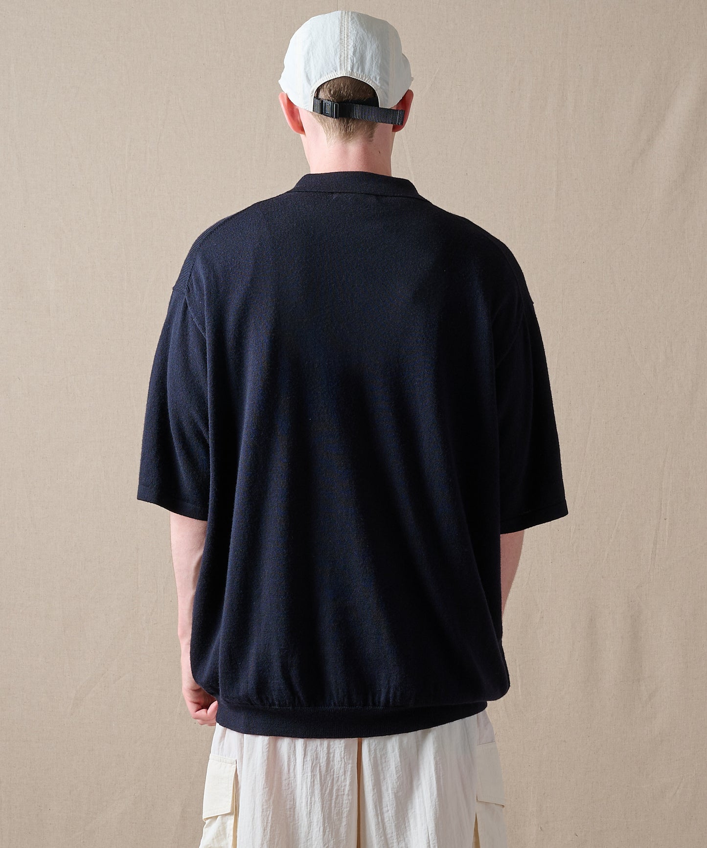 【予約】men's FUDGE×Eddie Bauer ウールニットポロシャツ/WOOL KNIT POLO