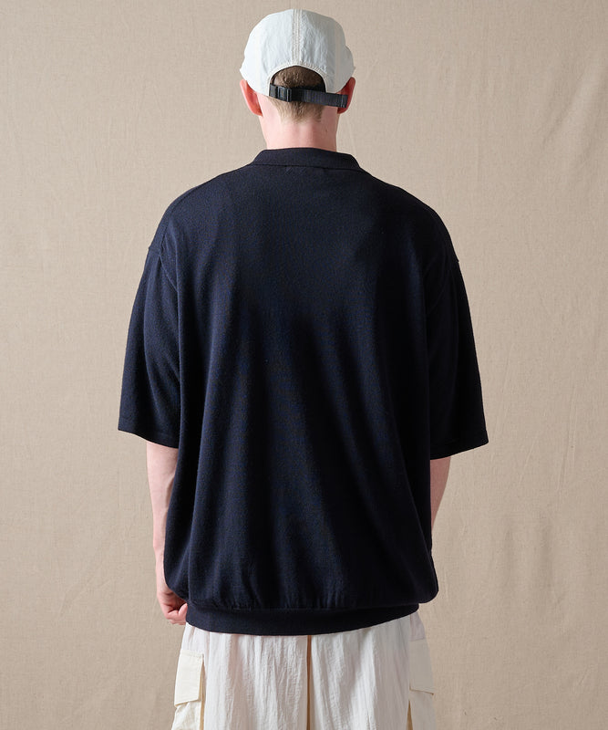 【予約】men's FUDGE×Eddie Bauer ウールニットポロシャツ/WOOL KNIT POLO