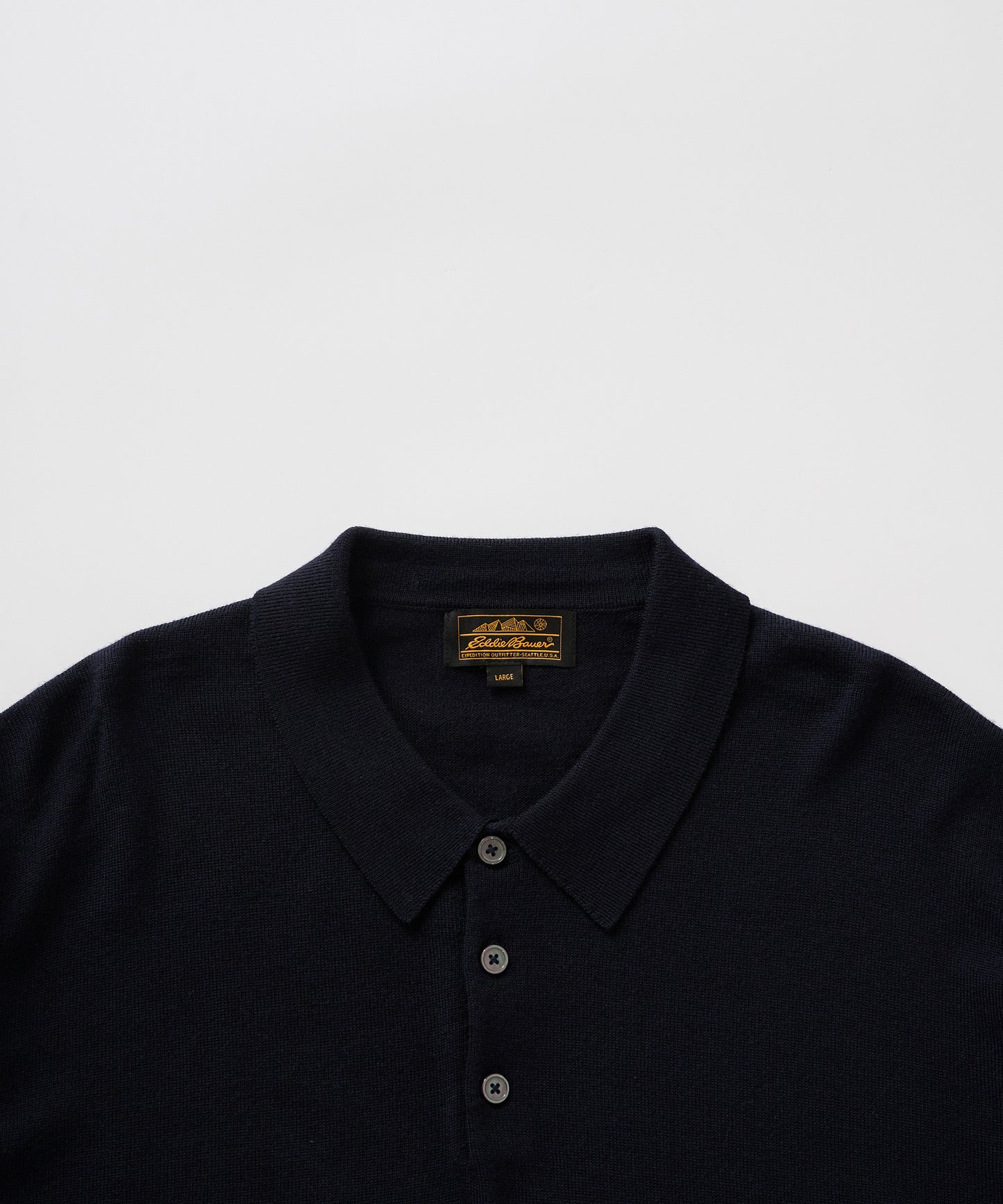 【予約】men's FUDGE×Eddie Bauer ウールニットポロシャツ/WOOL KNIT POLO