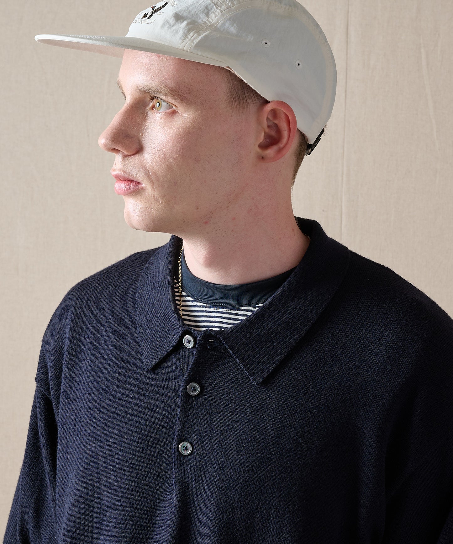 【予約】men's FUDGE×Eddie Bauer ウールニットポロシャツ/WOOL KNIT POLO