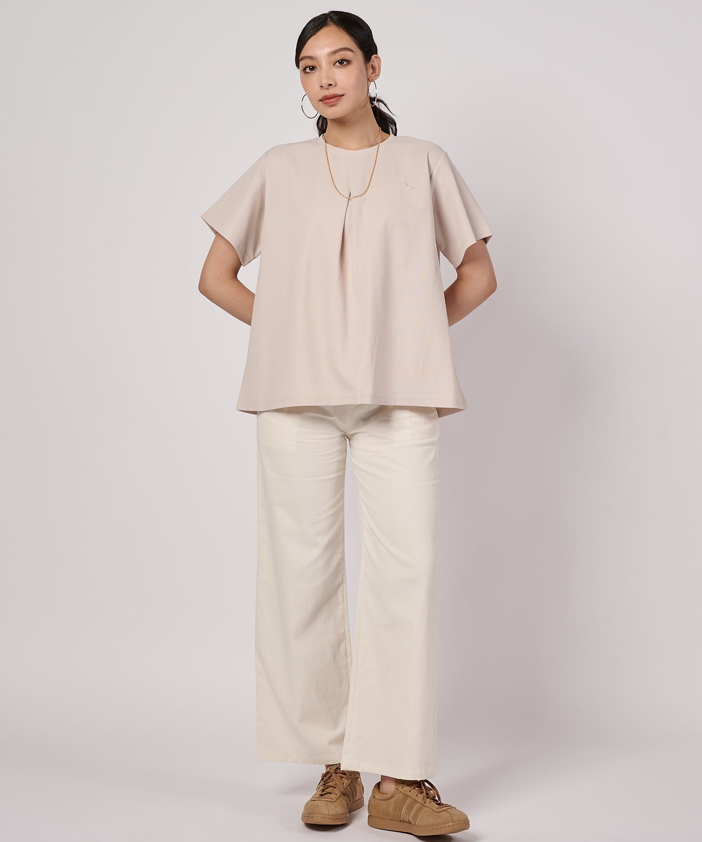 タックフレア 半袖Tシャツ/TUCK FLARE SS TEE