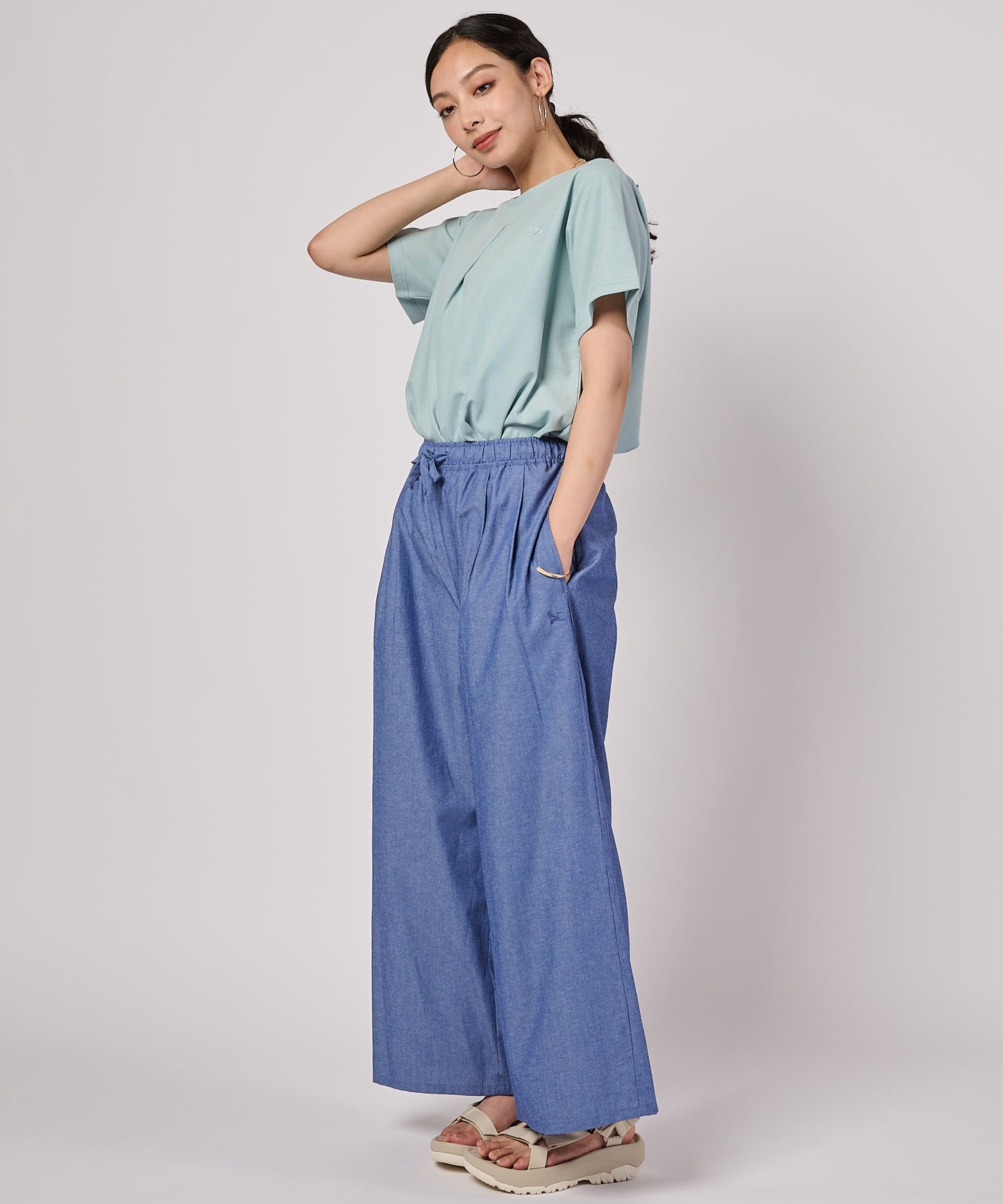 タックフレア 半袖Tシャツ/TUCK FLARE SS TEE