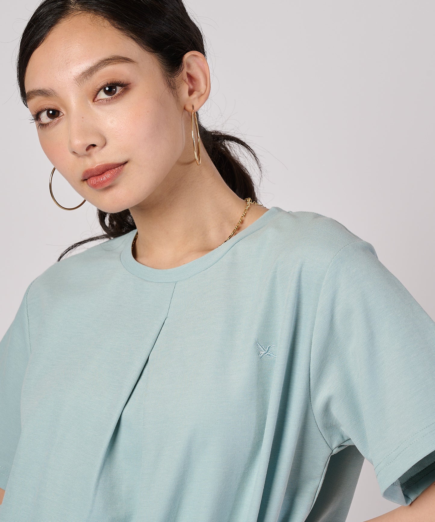 タックフレア 半袖Tシャツ/TUCK FLARE SS TEE