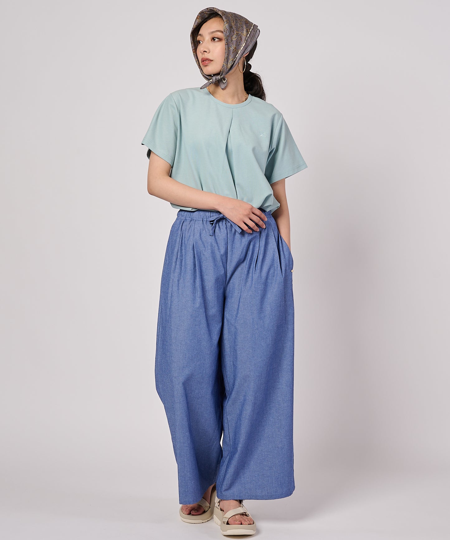 タックフレア 半袖Tシャツ/TUCK FLARE SS TEE