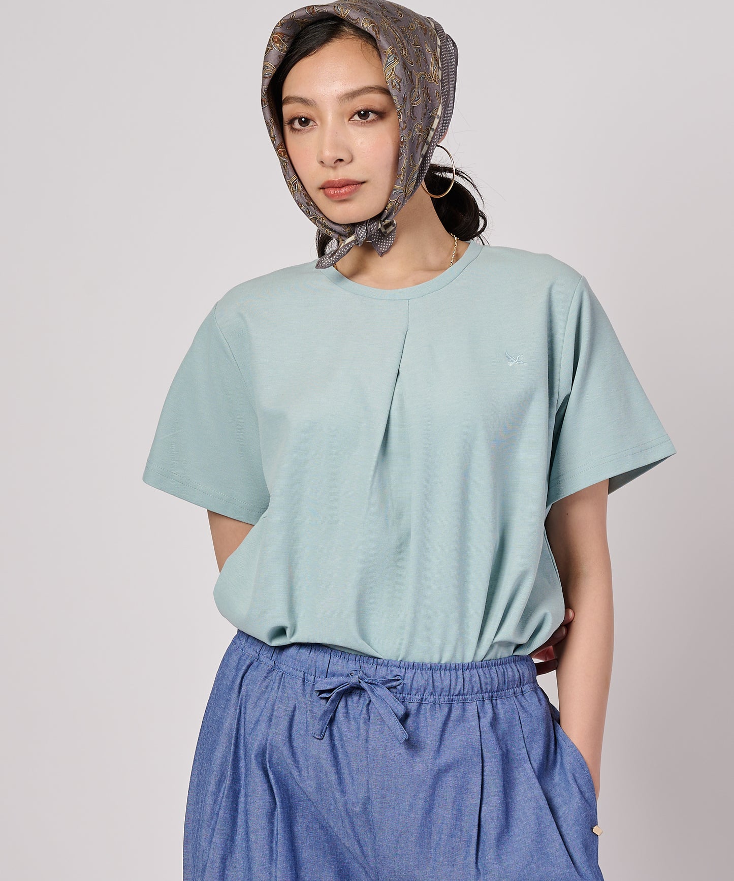 タックフレア 半袖Tシャツ/TUCK FLARE SS TEE