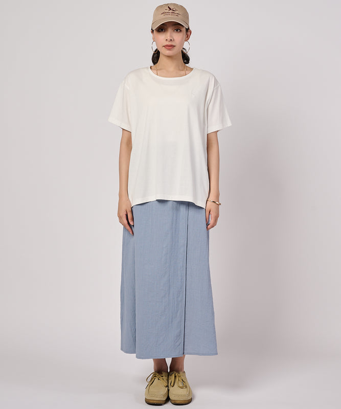 チェックドッキング 半袖トップス/CHECK DOCKING CUT TOP