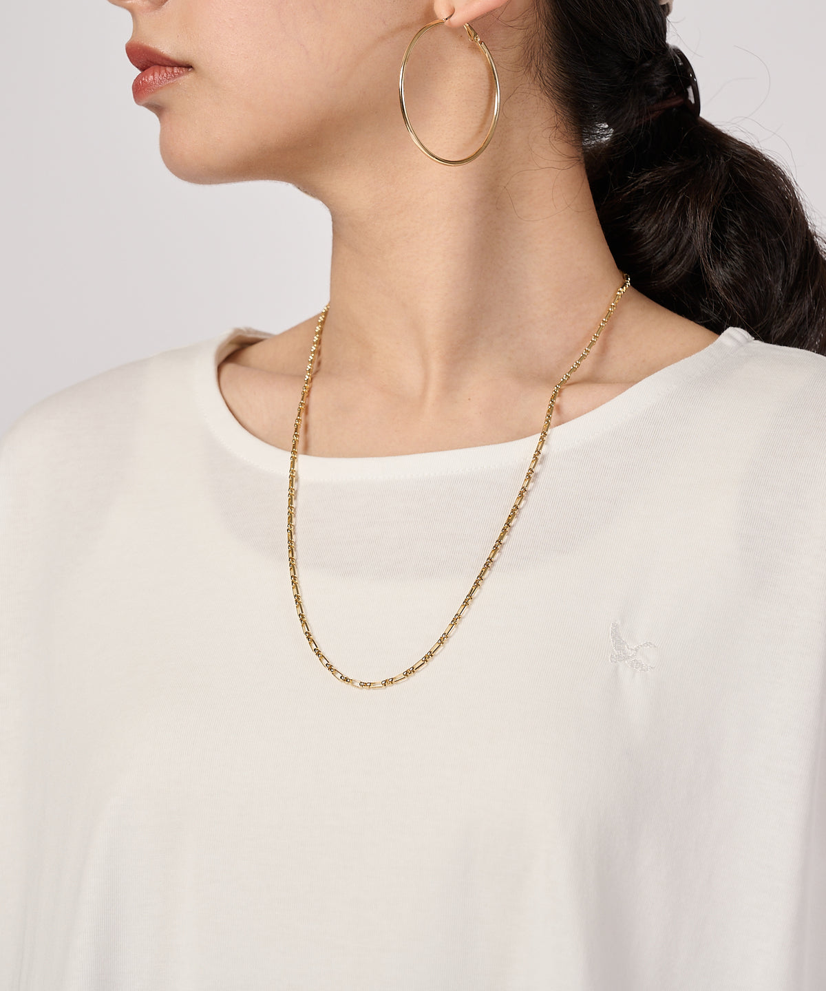チェックドッキング 半袖トップス/CHECK DOCKING CUT TOP