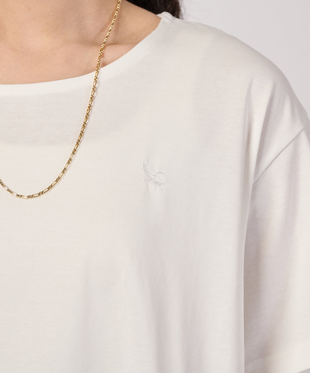 チェックドッキング 半袖トップス/CHECK DOCKING CUT TOP