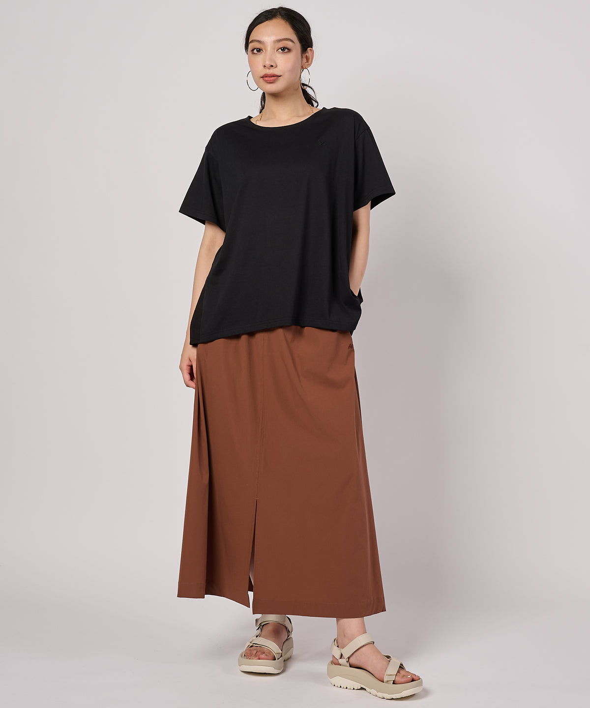 チェックドッキング 半袖トップス/CHECK DOCKING CUT TOP