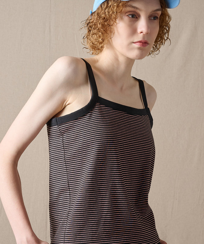 ファイン ストライプ トリムキャミソール/FINE STRIPE TRIM CAMISOLE