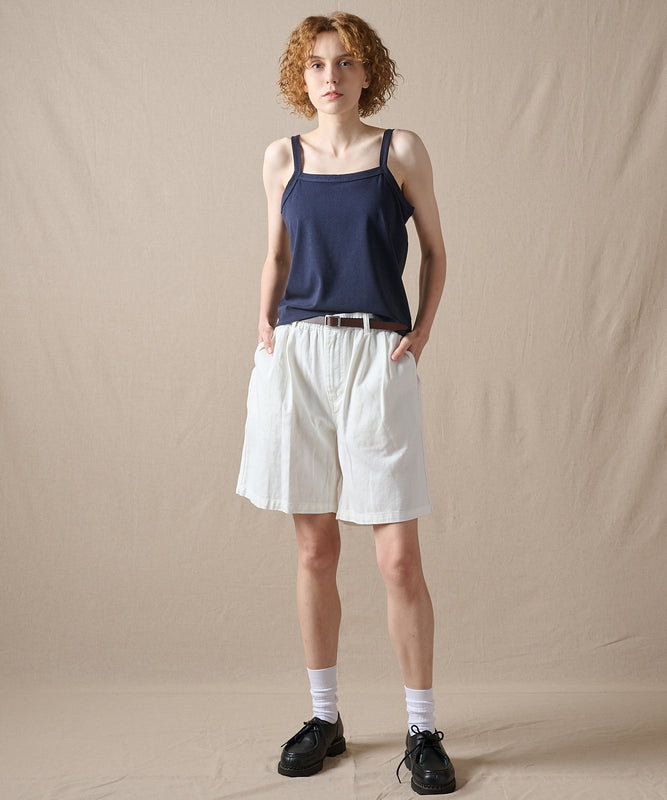ファイン ストライプ トリムキャミソール/FINE STRIPE TRIM CAMISOLE