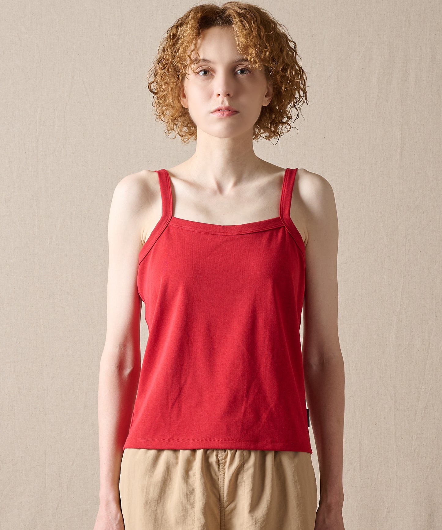 ファイン ストライプ トリムキャミソール/FINE STRIPE TRIM CAMISOLE