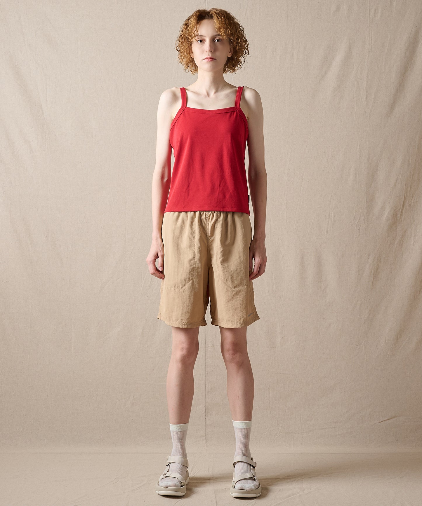 ファイン ストライプ トリムキャミソール/FINE STRIPE TRIM CAMISOLE