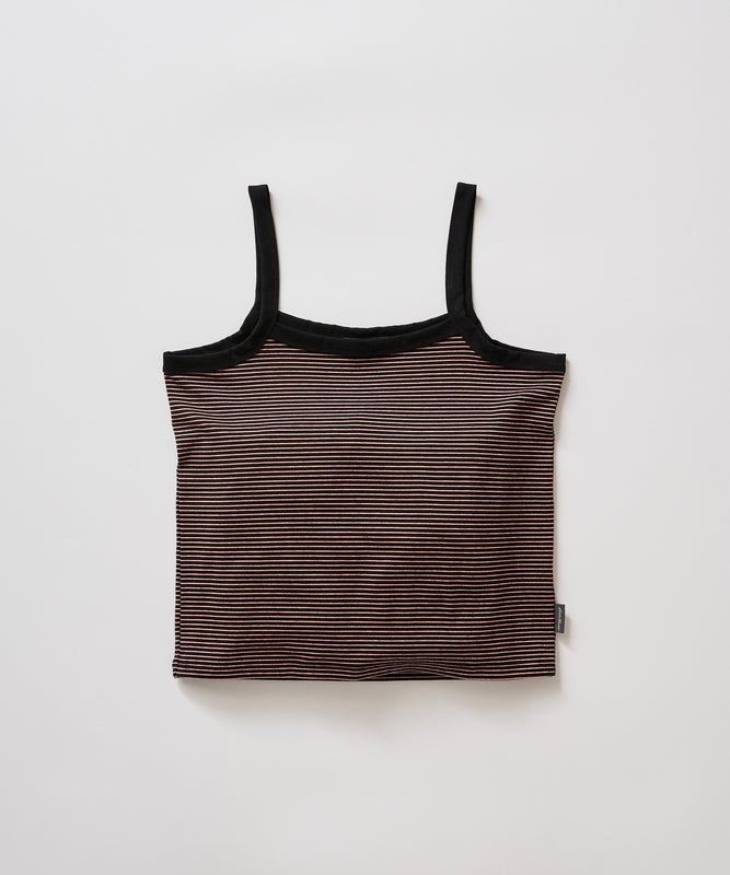 ファイン ストライプ トリムキャミソール/FINE STRIPE TRIM CAMISOLE