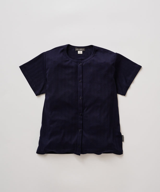 ピン ジャガード 半袖オープントップス/PIN JACQUARD SS OPEN TOP