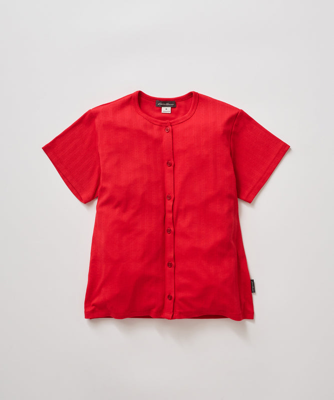 ピン ジャガード 半袖オープントップス/PIN JACQUARD SS OPEN TOP