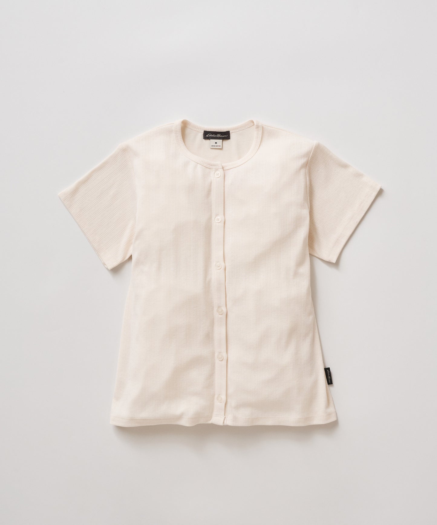 ピン ジャガード 半袖オープントップス/PIN JACQUARD SS OPEN TOP
