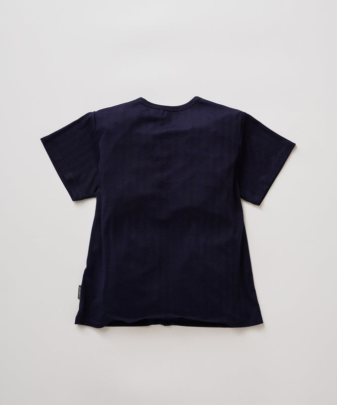 ピン ジャガード 半袖オープントップス/PIN JACQUARD SS OPEN TOP