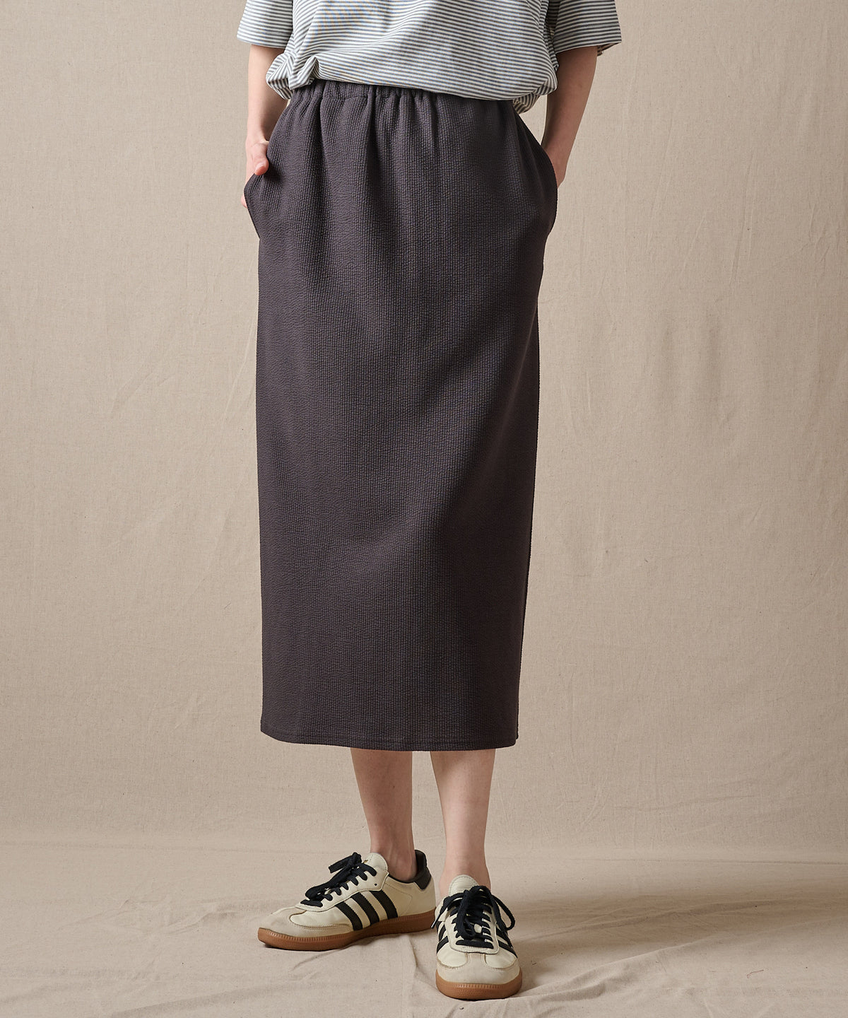 クレストリブ ナロースカート/CREST RIB NARROW SKIRT