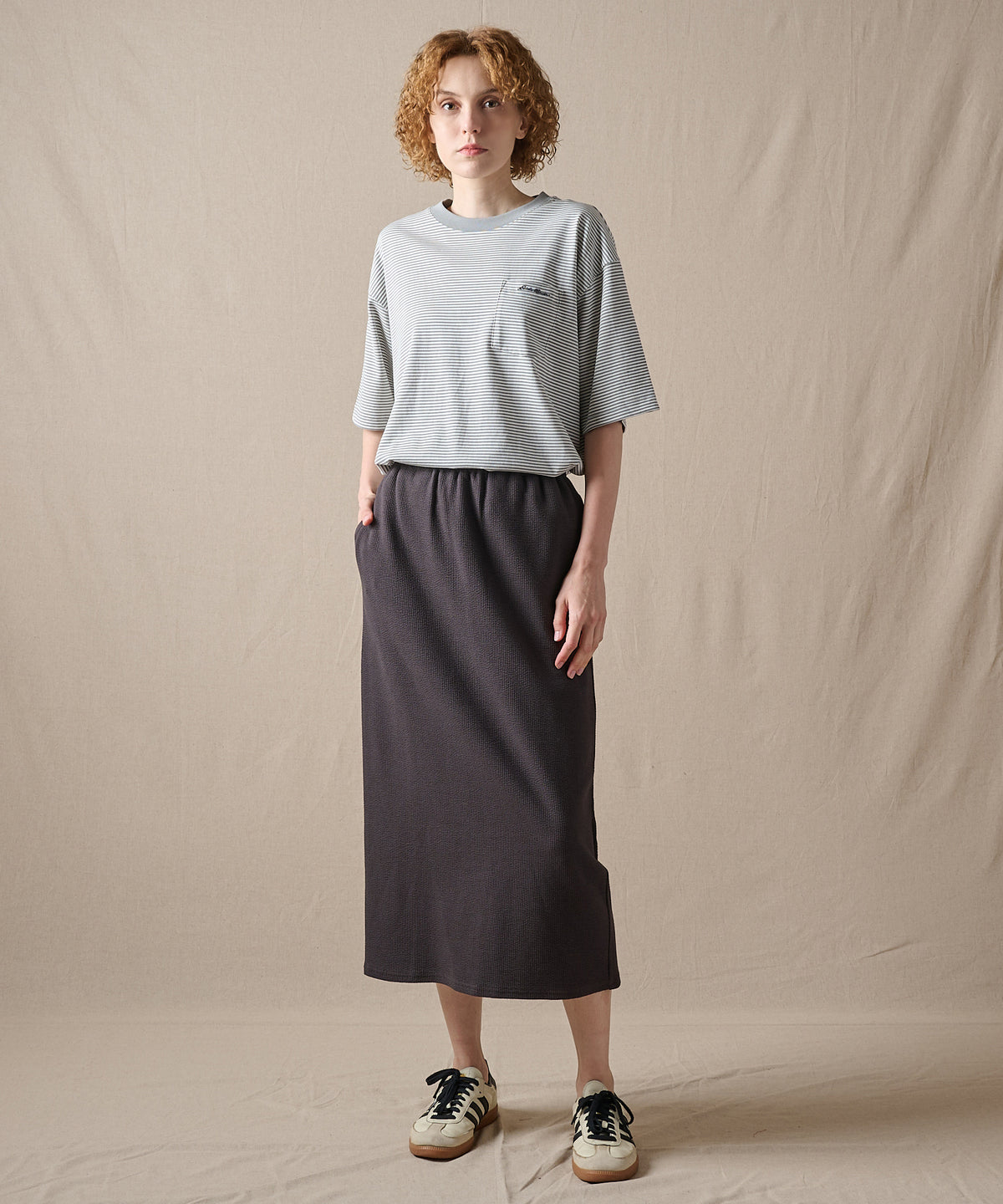 クレストリブ ナロースカート/CREST RIB NARROW SKIRT