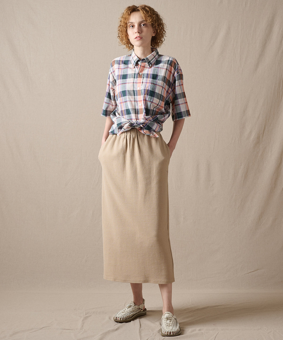 クレストリブ ナロースカート/CREST RIB NARROW SKIRT