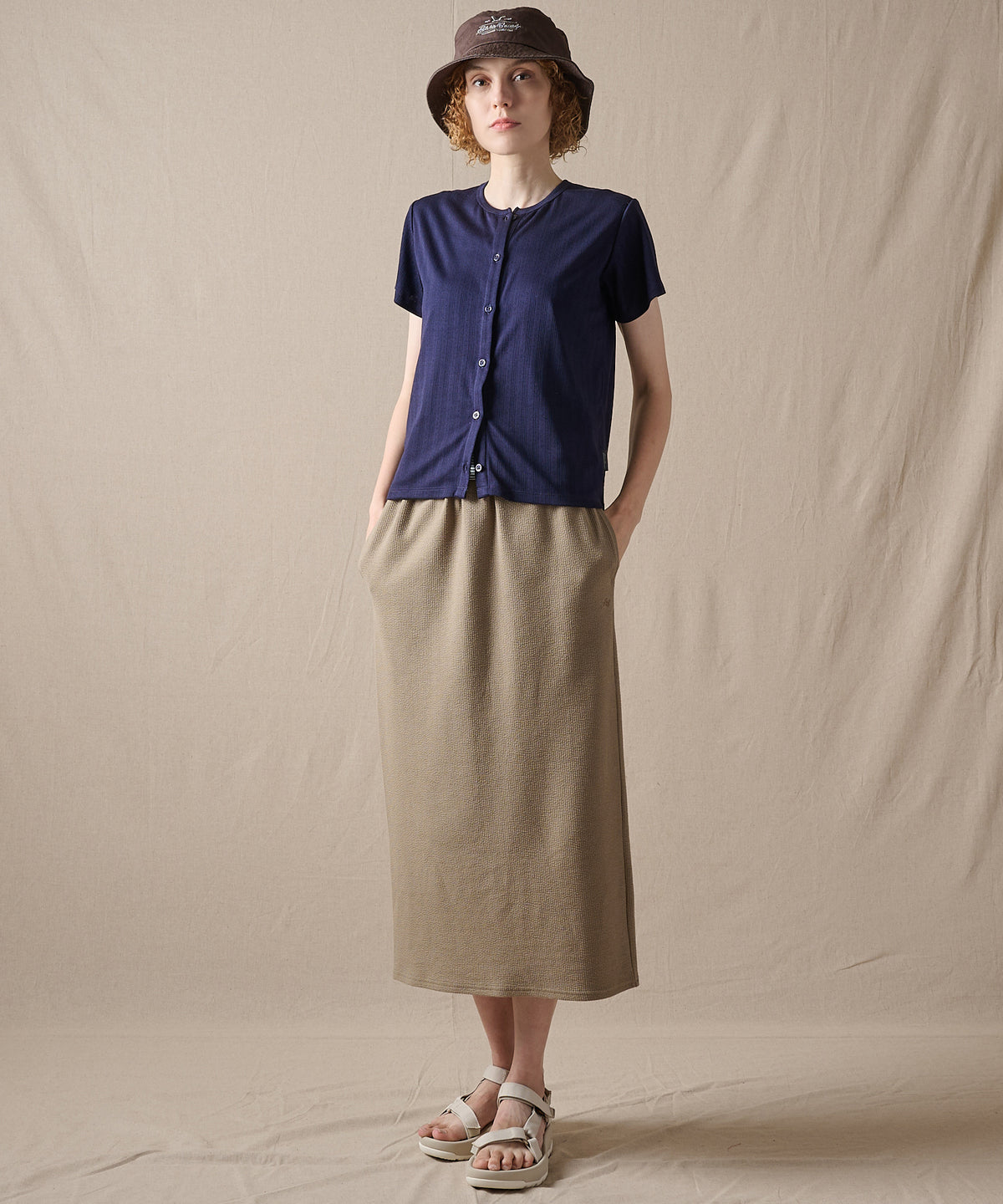 クレストリブ ナロースカート/CREST RIB NARROW SKIRT