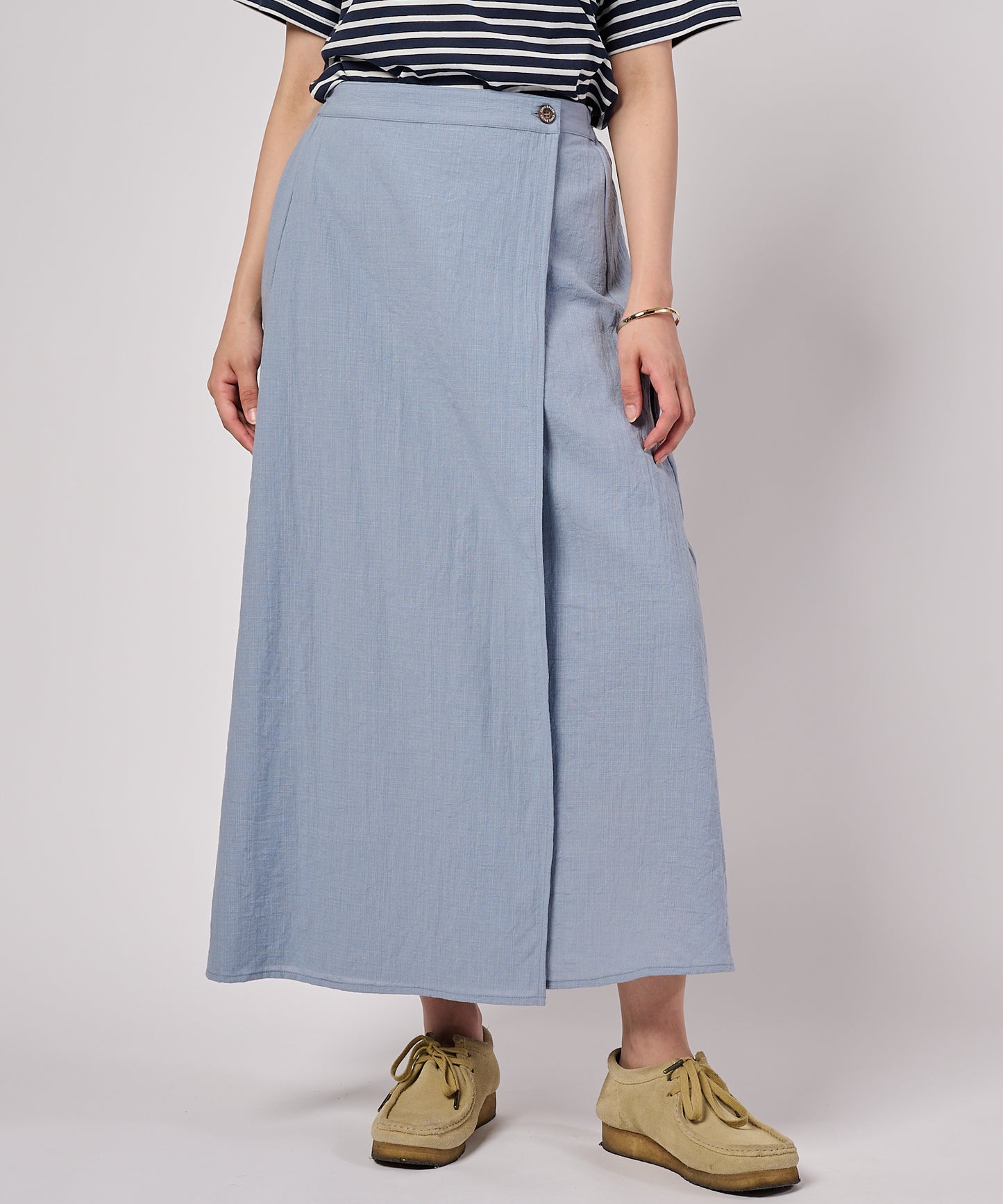 【予約】クレープラップスカート/CREPE WRAP SKIRT