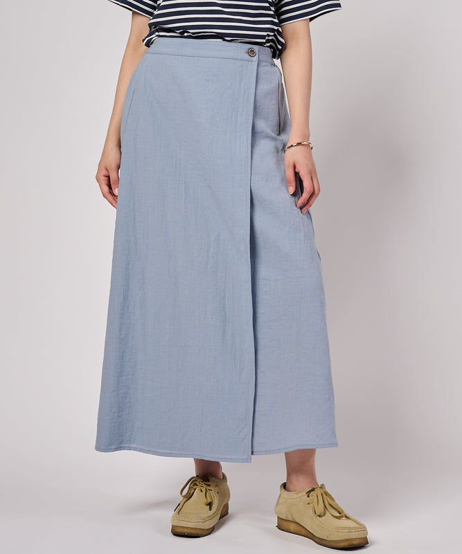 【予約】クレープラップスカート/CREPE WRAP SKIRT