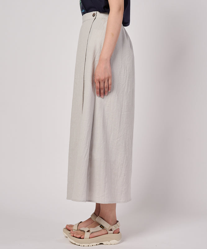 【予約】クレープラップスカート/CREPE WRAP SKIRT