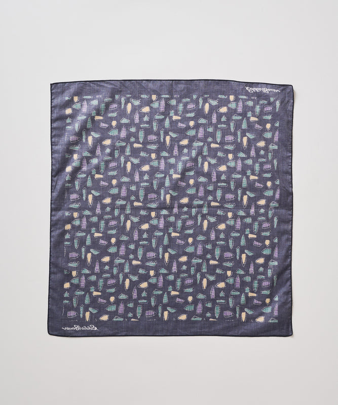 【予約】men's FUDGE×Eddie Bauer ヨットモチーフバンダナ/YACHT MOTIF BANDANA