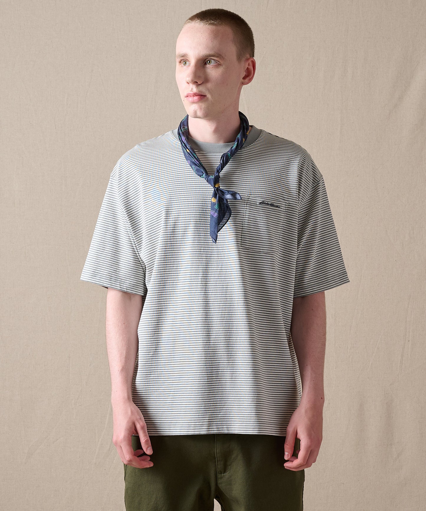 【予約】men's FUDGE×Eddie Bauer ヨットモチーフバンダナ/YACHT MOTIF BANDANA