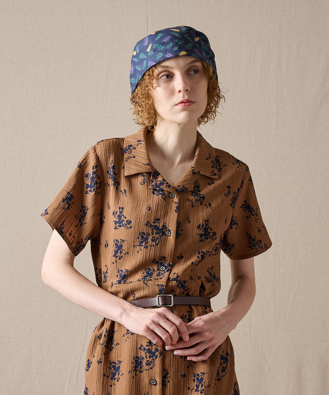 【予約】men's FUDGE×Eddie Bauer ヨットモチーフバンダナ/YACHT MOTIF BANDANA