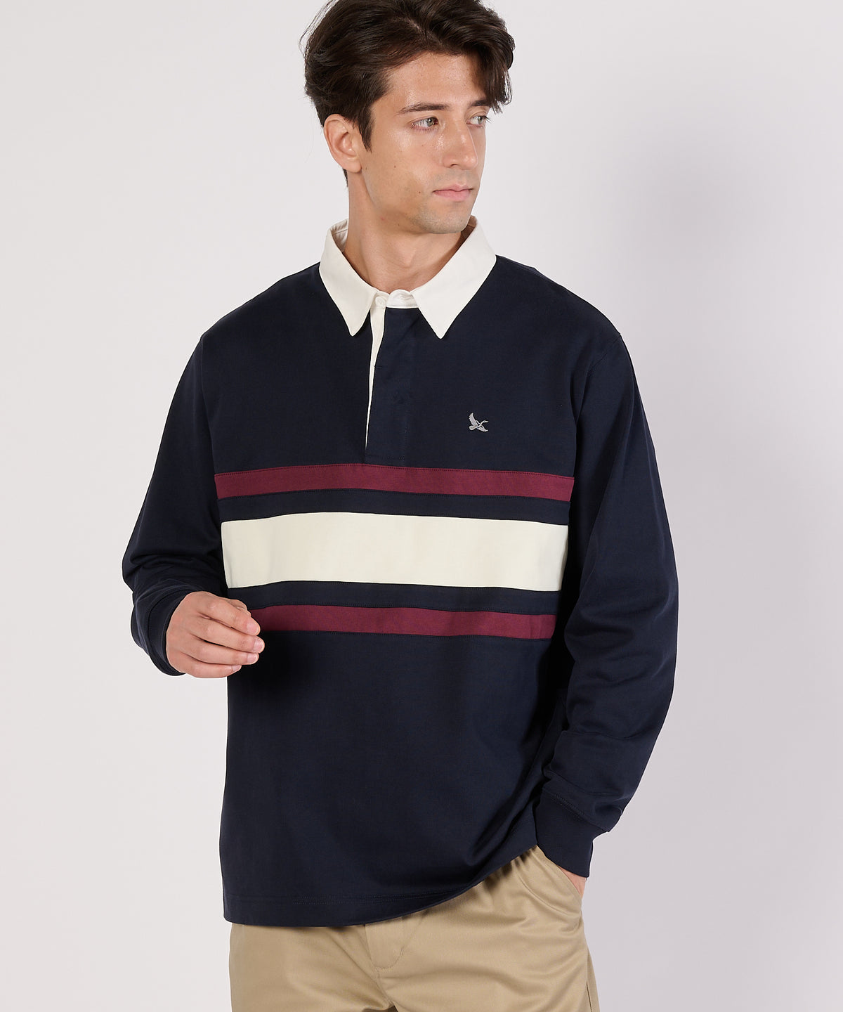 【期間限定】パネル ラグビーシャツ/PANEL RUGBY SHIRTS