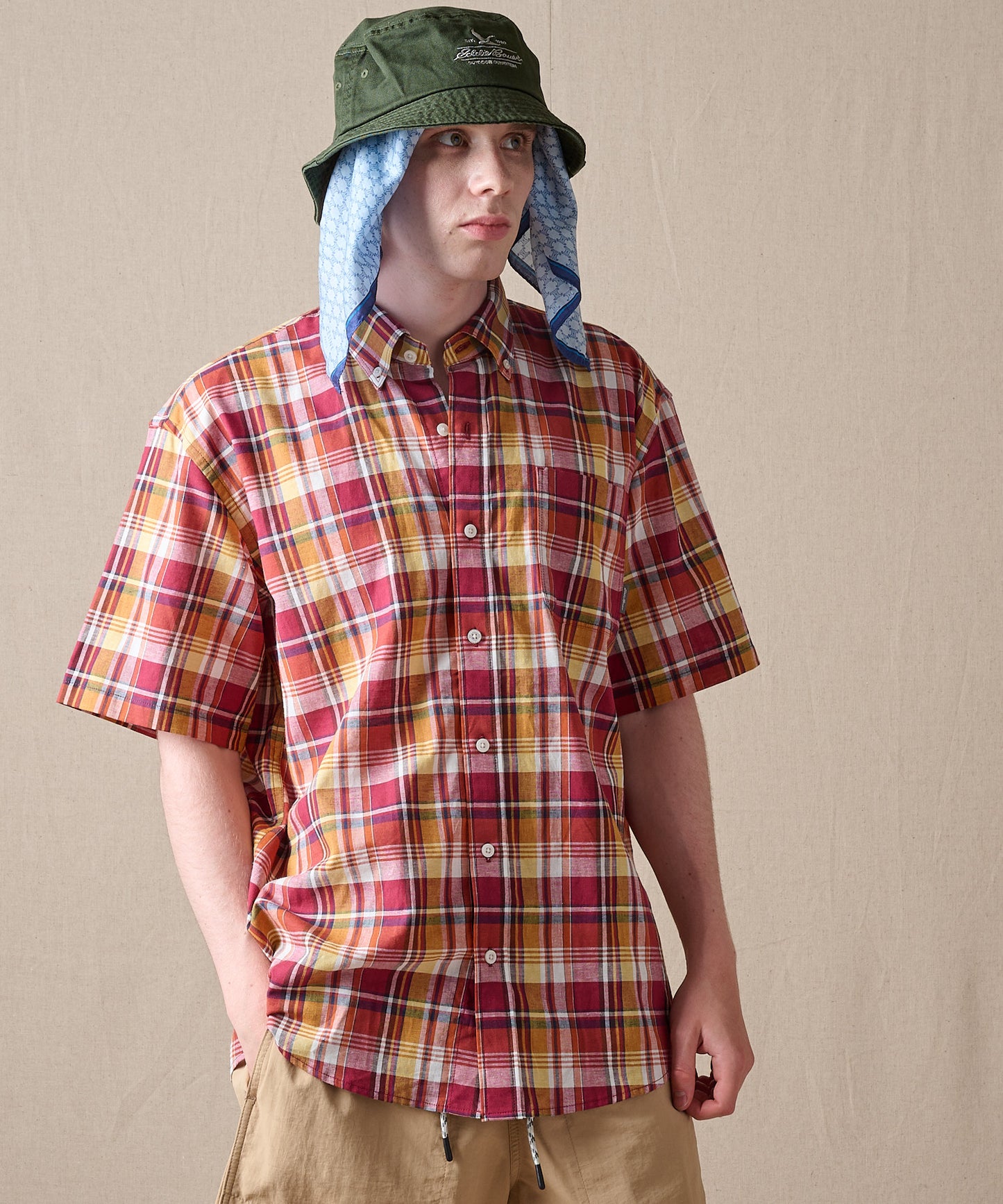 マドラス プレイド 半袖シャツ/SS MADRAS PLAID  SHIRT