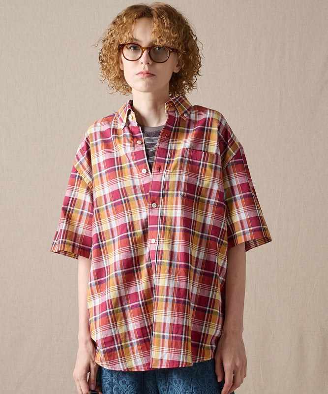 マドラス プレイド 半袖シャツ/SS MADRAS PLAID  SHIRT