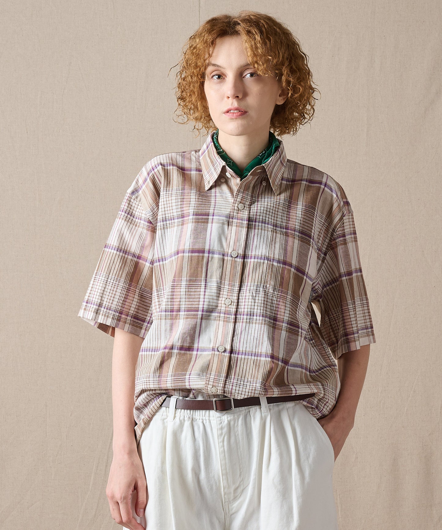 マドラス プレイド 半袖シャツ/SS MADRAS PLAID  SHIRT