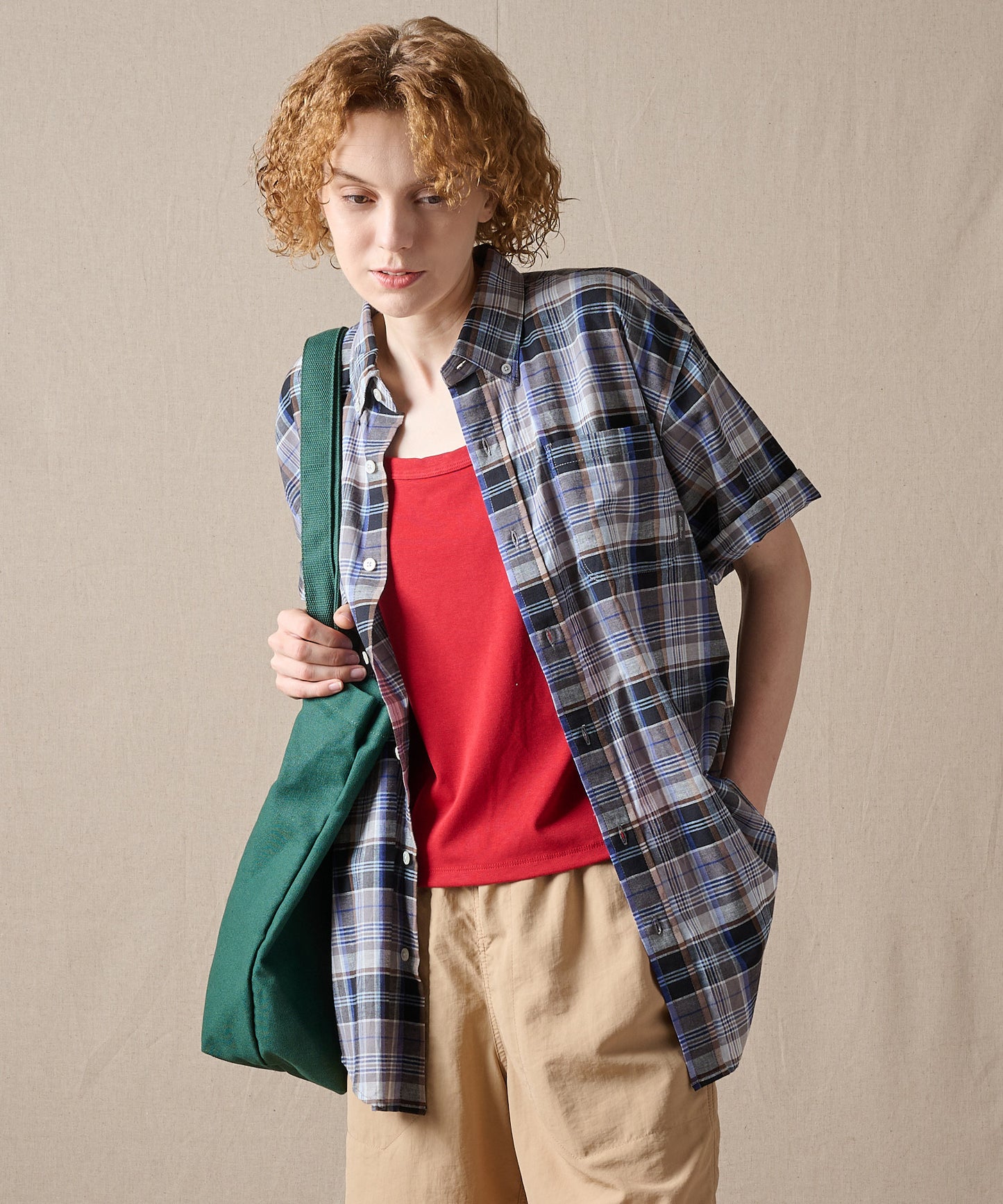 マドラス プレイド 半袖シャツ/SS MADRAS PLAID  SHIRT