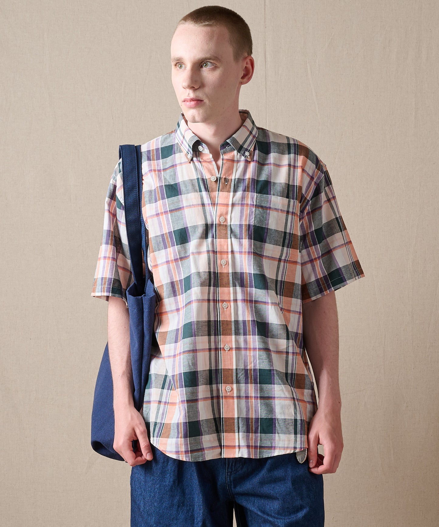 マドラス プレイド 半袖シャツ/SS MADRAS PLAID  SHIRT