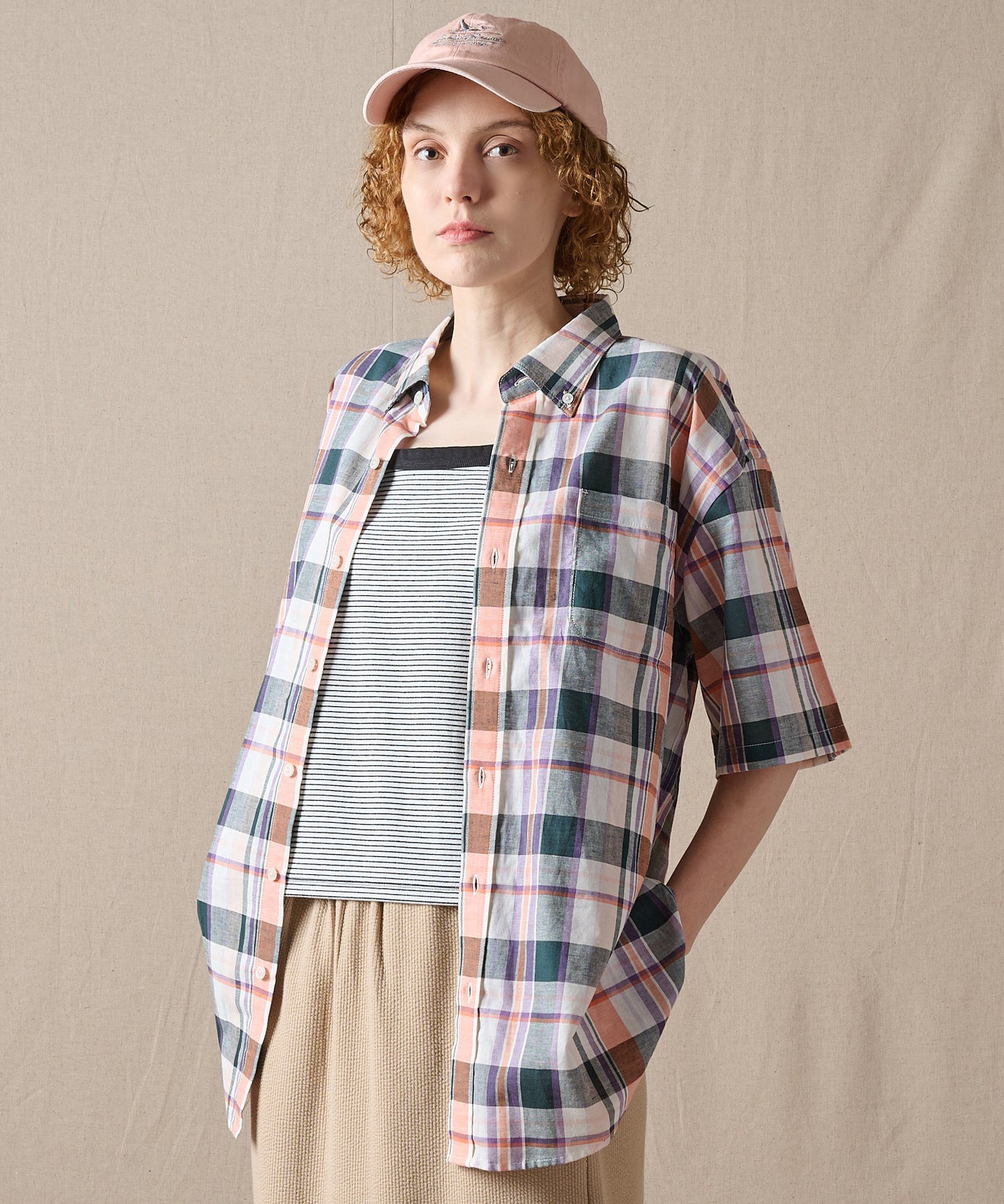 マドラス プレイド 半袖シャツ/SS MADRAS PLAID  SHIRT
