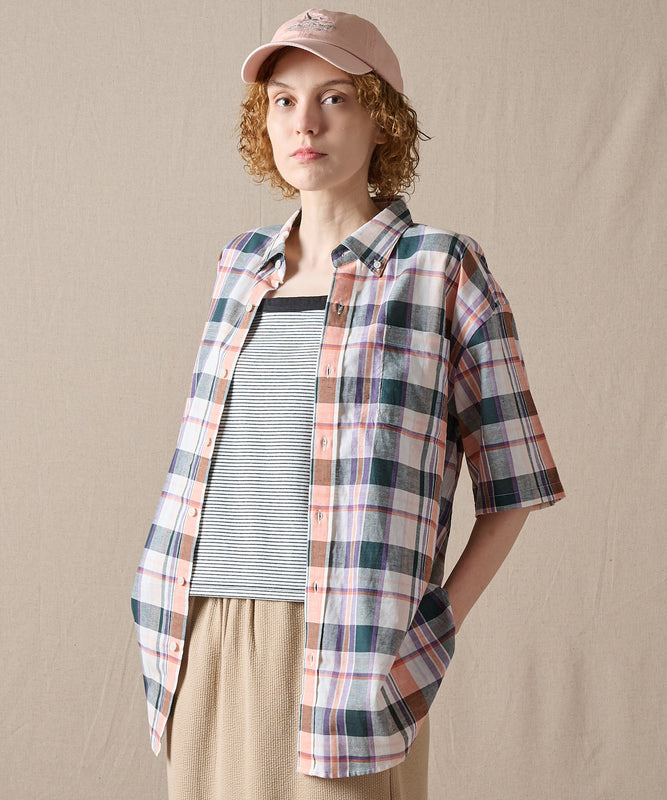 マドラス プレイド 半袖シャツ/SS MADRAS PLAID  SHIRT