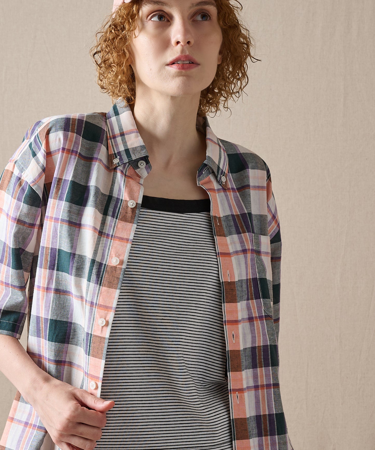 マドラス プレイド 半袖シャツ/SS MADRAS PLAID  SHIRT