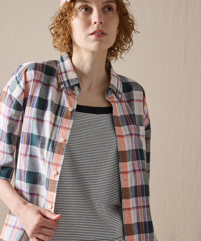 マドラス プレイド 半袖シャツ/SS MADRAS PLAID  SHIRT