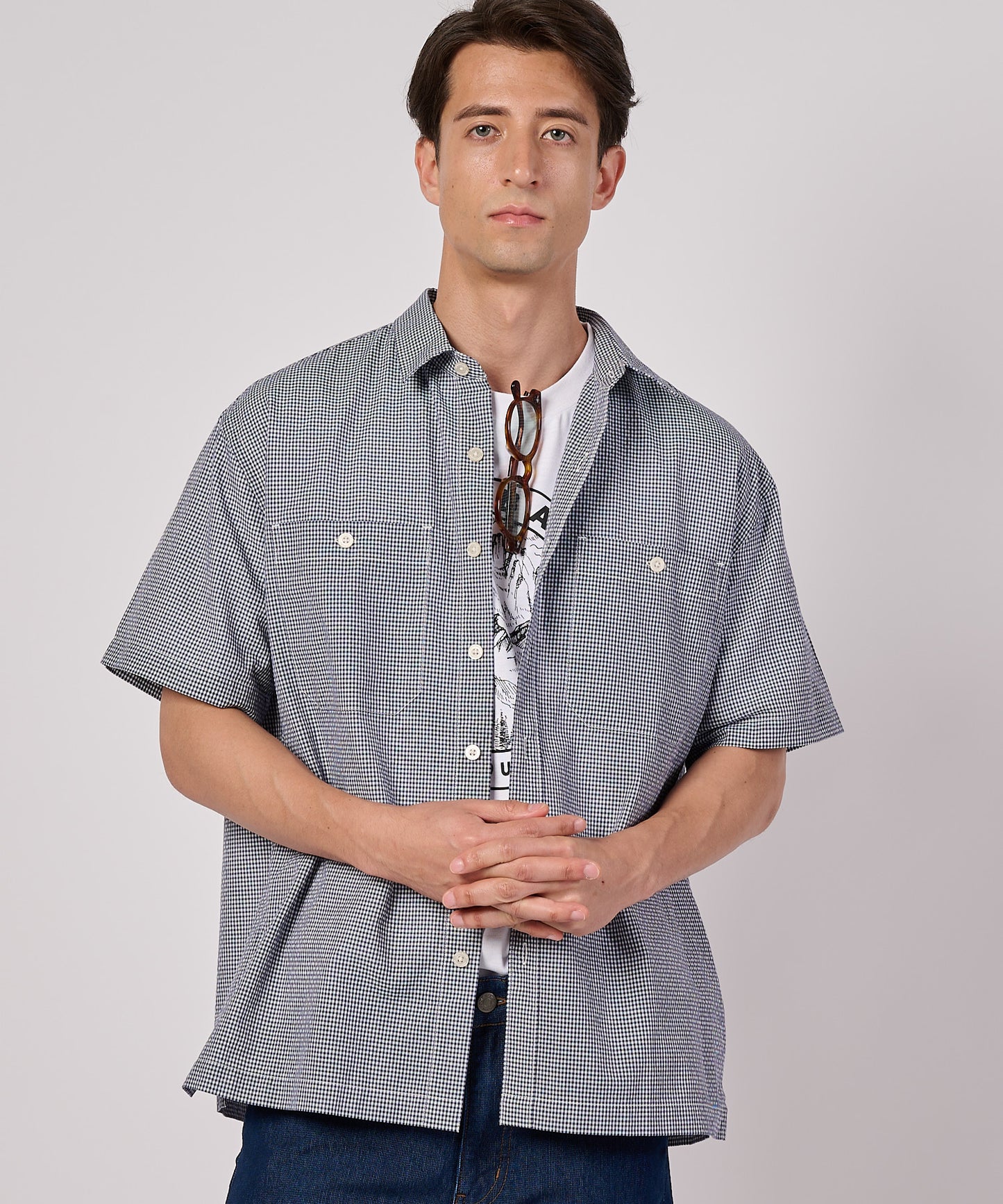 クリンクル 半袖シャツ/CRINKLE SS SHIRT