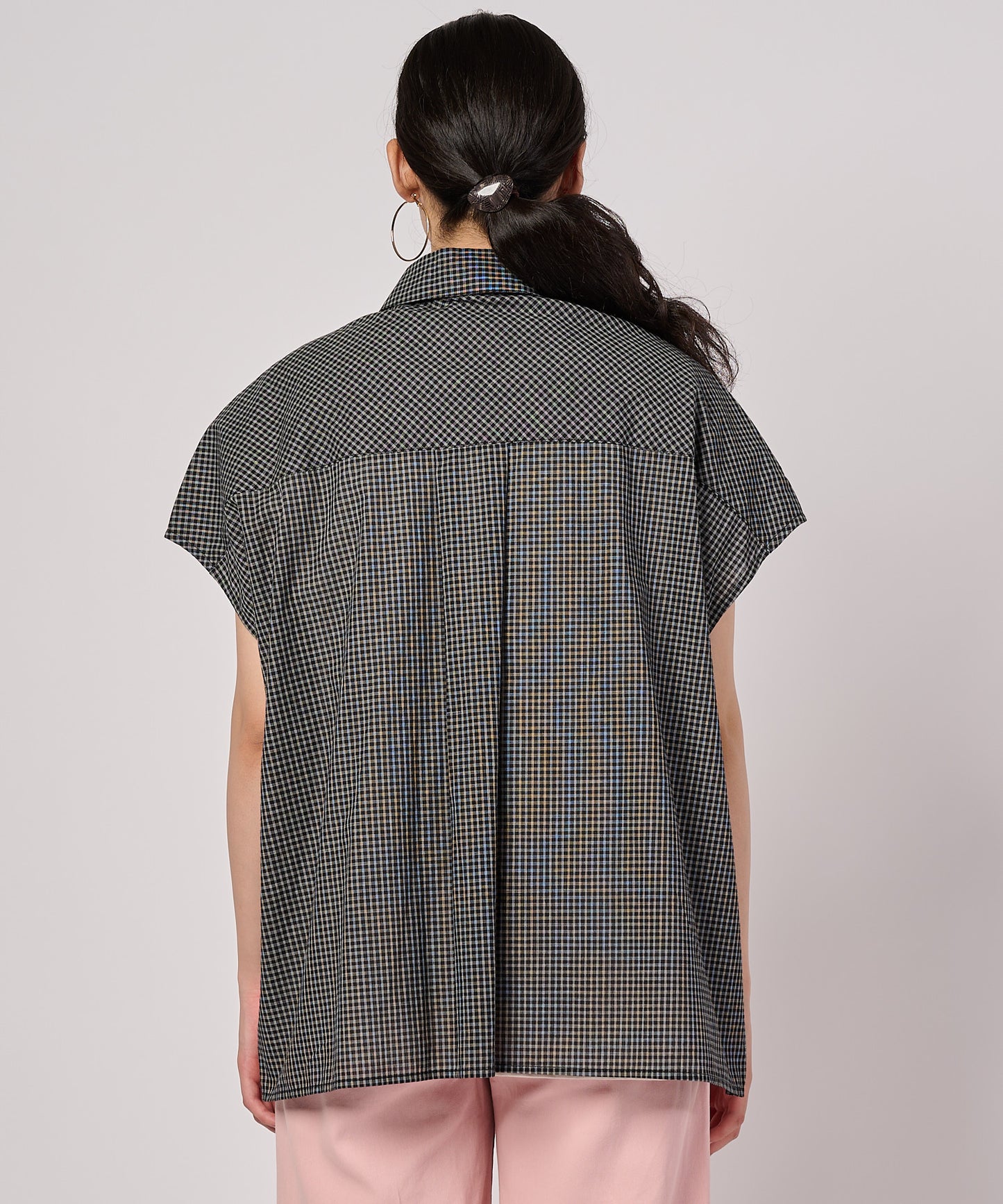 コットンチェック フレンチシャツ/COTTON CHECK FRENCH SHIRT
