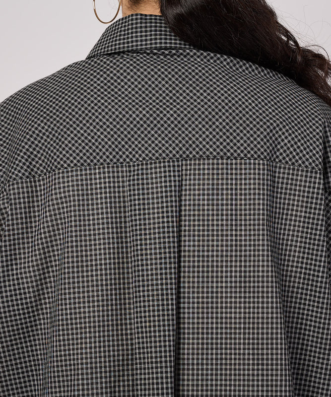 コットンチェック フレンチシャツ/COTTON CHECK FRENCH SHIRT