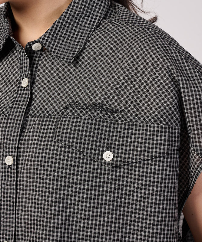 コットンチェック フレンチシャツ/COTTON CHECK FRENCH SHIRT
