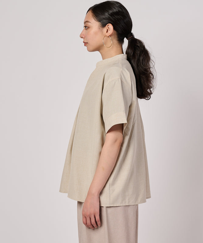 オープンネック スキッパーブラウス/OPEN NECK SKIPPER BLOUSE