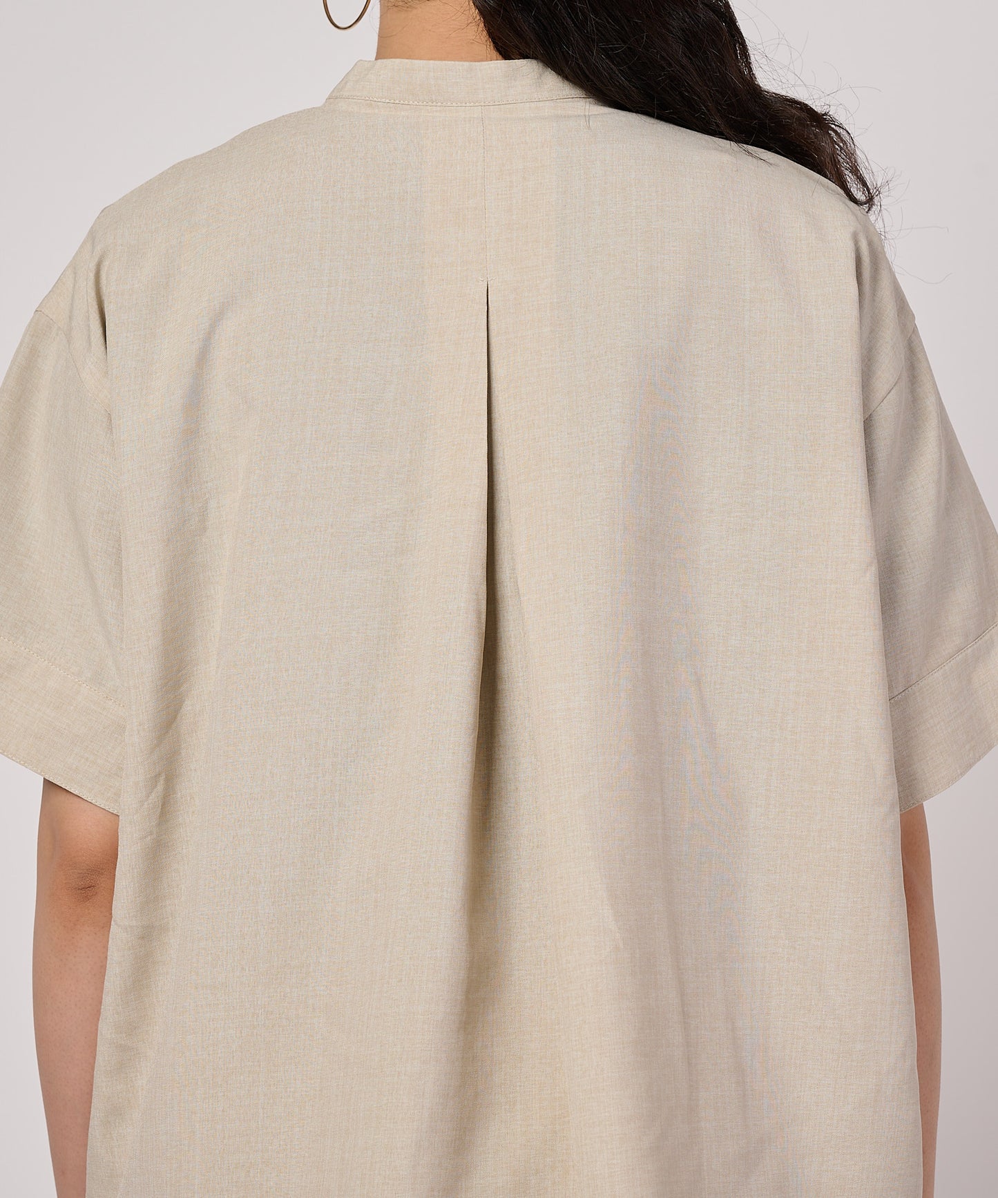 オープンネック スキッパーブラウス/OPEN NECK SKIPPER BLOUSE
