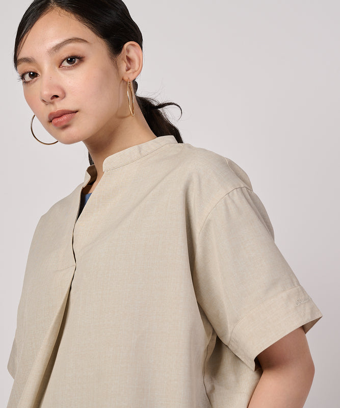 オープンネック スキッパーブラウス/OPEN NECK SKIPPER BLOUSE