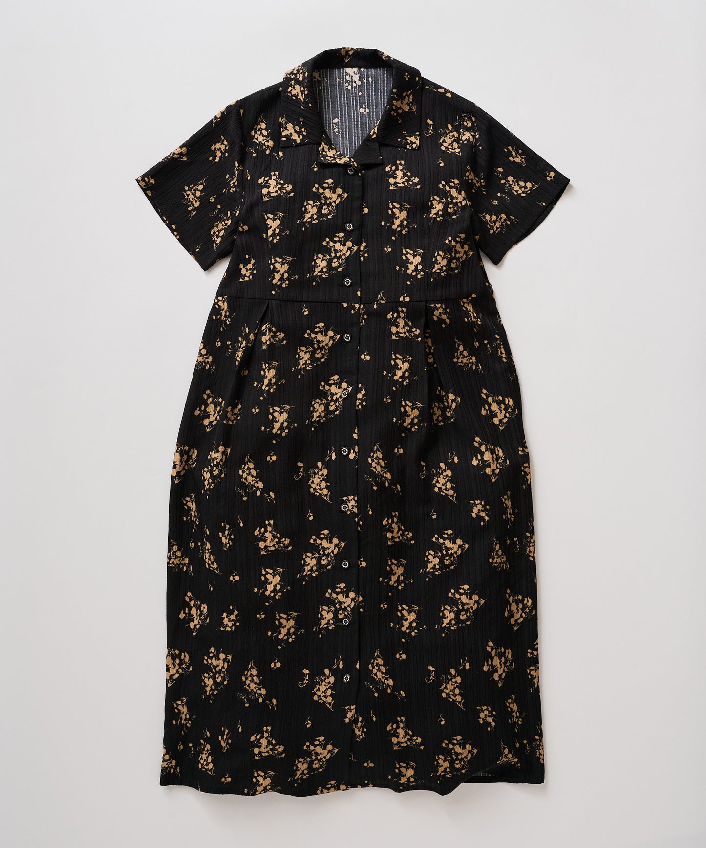 【予約】リラックスフローラル シャツワンピース/RELAX FLORAL SHIRT DRESS